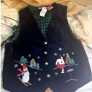Vintage Holiday Winter Vest